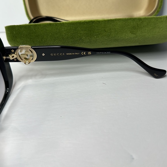 New Authentic GUCCI Grey Square Ladies Sunglasses GG1029SA 001 57 - Picture 9 of 16